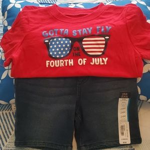 Baby's  wear  (24 months shorts, 2T shirt)